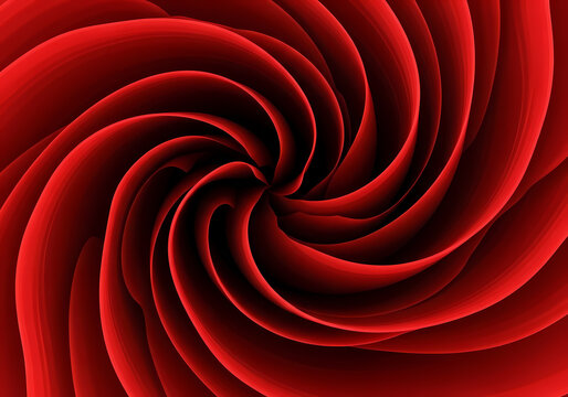 Abstract red spiral background with a vortex effect