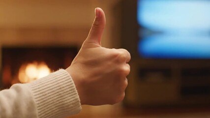 Game Day Thumbs Up, cheerful fan approval moment