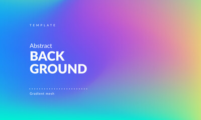 Abstract liquid background. Gradient mesh. Effect blend bright color. Blurred fluid colorful mix. Modern design template for web cover, header, ad banner, poster, brochure, flyer. EPS vector image