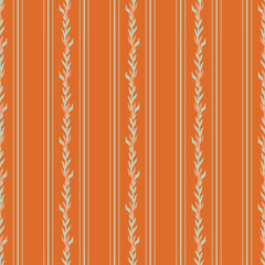 Soft Vintage Grandmillennial Floral Stripes