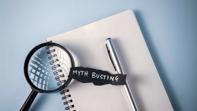 Myth Busting and Truth Seeking: Magnifying Glass, Notebook, and Text for Fact-Checking and Debunking Misinformation