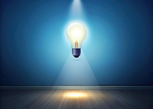 Bright Light Shining on Wall Chart