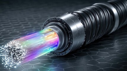 Experience lightning fast internet speeds with advanced fiber optic technology now streaming, 4k high quality footage