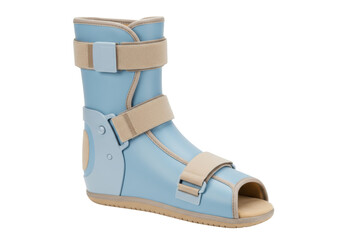 Isolated medical walking boot for foot fracture recovery, promoting healing and mobility support