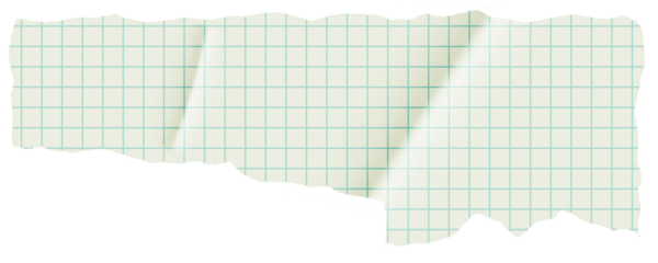 Torn Grid Folded Paper