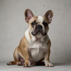 Fototapeta premium French bulldog portrait shot in studio