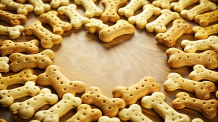 dog biscuits in cross shape