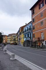 Fototapeta premium Very nice view of le grazie a little village in la spezia