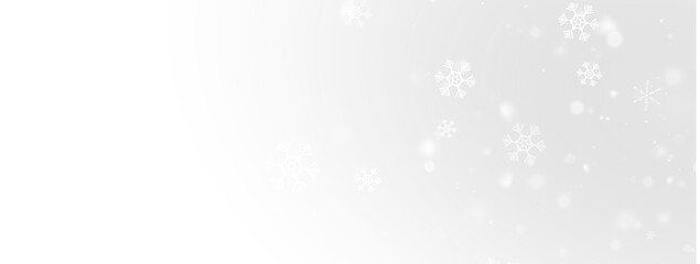 Glistering winter snowfall background with cold ice flakes and frost
