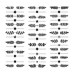 Fototapeta premium vector set of calligraphic design elements