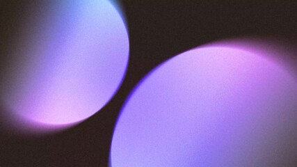 Abstract animation of two translucent glowing spheres moving toward each other, gently touching and drifting apart in soft atmospheric light, ideal for motion design, VJ loops, and creative background