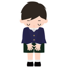 お辞儀をする男の子