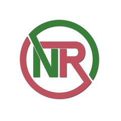 Web line modern color full letter logo design