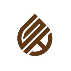 creative modern color full letter logo design illustrator