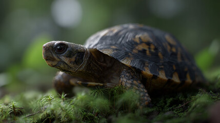 Fototapeta premium Turtle on the grass.