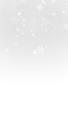 Bright icy snowfall effect with soft glowing winter snowflakes
