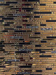 Goldene Fliesentextur