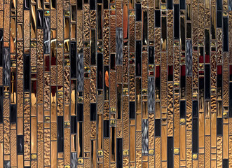 Goldene Fliesentextur