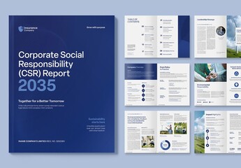 Whitepaper Template for Company Reports, One Page Factsheets & Executive Summary Document Layouts