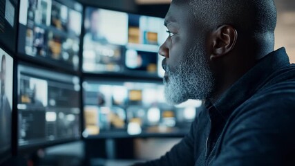 selective focus professional video meeting online collaboration idea - Powered by Adobe