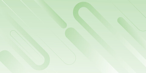 Modern white abstract wide banner background with green geometric shapes. Minimal geometric. Modern futuristic concept. Suit for cover, header, business, presentation