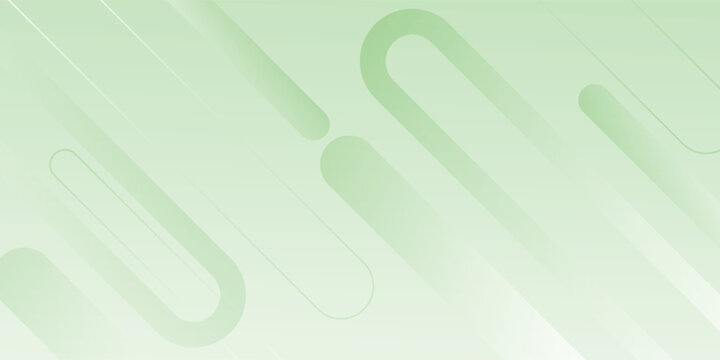 Modern white abstract wide banner background with green geometric shapes. Minimal geometric. Modern futuristic concept. Suit for cover, header, business, presentation