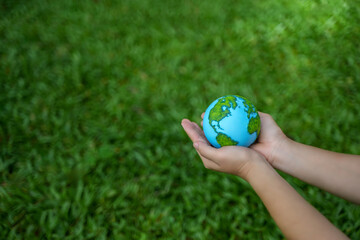 Simulated world, circular economy concept for future business growth and environmental sustainability and reducing pollution for future business growth and environment.