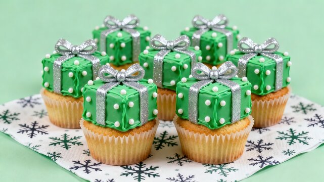 Christmas Gift Cupcakes for Festive Celebration