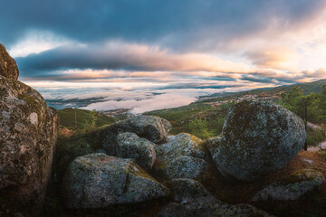 Sunrise at Capela de Nossa Senohra do Espinheiro (Capela de Nossa Senohra do Espinheiro - Portugal)