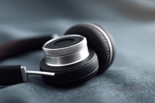 Sleek wireless headphones. A symbol of modern technology, audio, music, relaxation, and immersive experience. Perfect for tech blogs, audio product reviews, and lifestyle content.