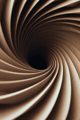 Hypnotic Descent into a Warm, Spiraling Vortex of Light and Shadow.