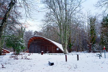 Snow on the Biosphere reserve of Fontainebleau
