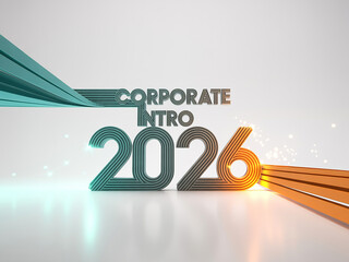 Announce 2026 with this stunning corporate intro animation, perfect for showcasing your business's vision and future success in a dynamic, professional style