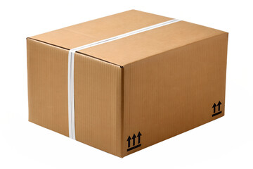 Cardboard Box with Arrows Delivery and Packaging