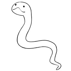 白蛇のイラスト