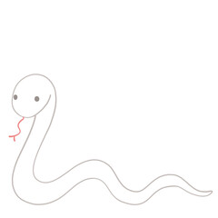 白蛇のイラスト