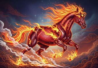 Chinese zodiac Fire Horse in Chinese astrology