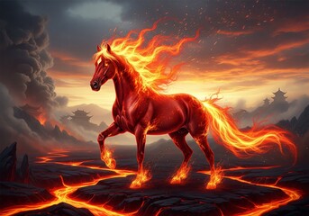 Chinese zodiac Fire Horse in Chinese astrology