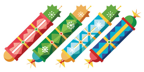 Christmas crackers party celebration festive holiday tradition gift surprise joy fun