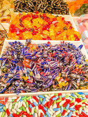 Many candies in a market