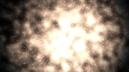 Spark Burst Particle Logo Reveal