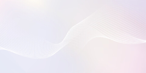 Soft pastel background, featuring a gradient of pink and white. The background has a smooth, wavy texture. Pink and white background. Minimal abstract gradient wavy line vector background