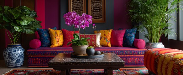 Different cultural designs mix to spark lively global decor vibes