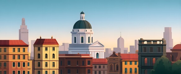 Showcase the citys historic architecture alongside its notable cultural landmarks.