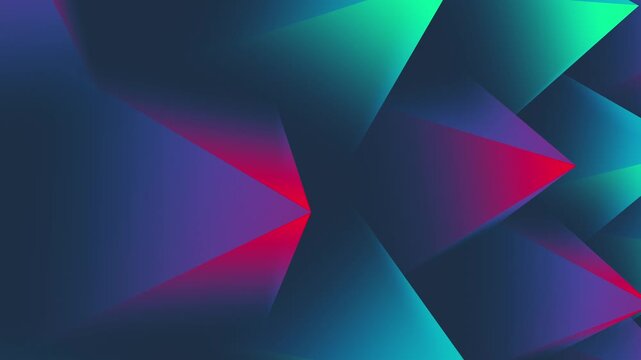 geometric motion background with bright gradient colors in a low-poly style. various digital design