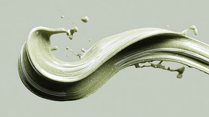 Delicious matcha swirl healthy lifestyle food art minimalist kitchen aesthetic wellness concept