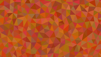 Abstract geometric background with warm autumnal hues and a mosaic of triangles creating a vibrant and textured visual experience