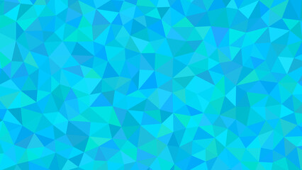 A refreshing mosaic of geometric shapes in shades of blue, creating a calming and visually appealing abstract pattern for backgrounds