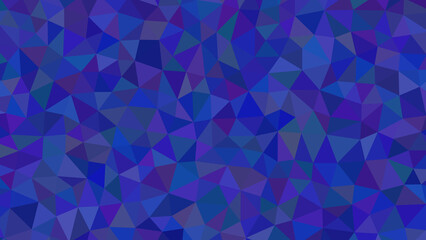 A captivating mosaic of polygonal forms, interwoven with deep blue and purple tones, creating a rich and dynamic geometric backdrop