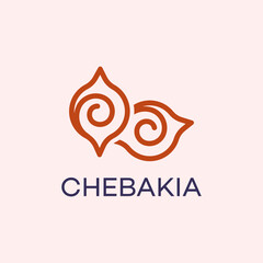 Chebakia Logo Design  Moroccan Pastry Branding Concept